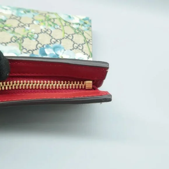 100% Authentic GUCCI Blooms Blue Canvas Clutch Bag 552-060724 - Picture 9 of 12